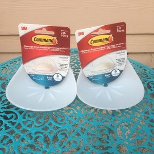 Command damage-free hanging soap dishes, frosted white (2)